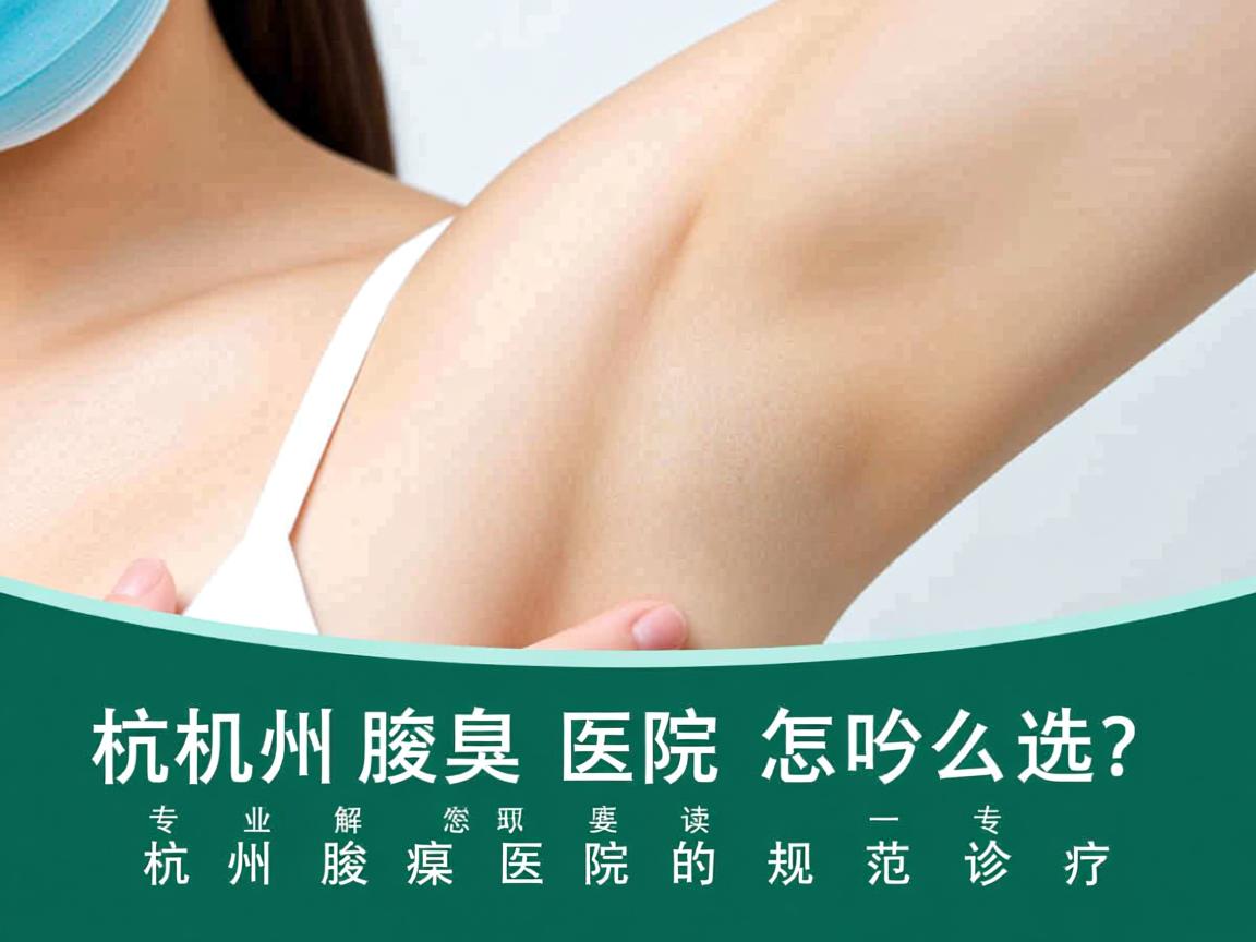 杭州腋臭医院怎么选？专业解读杭州腋臭医院的规范诊疗