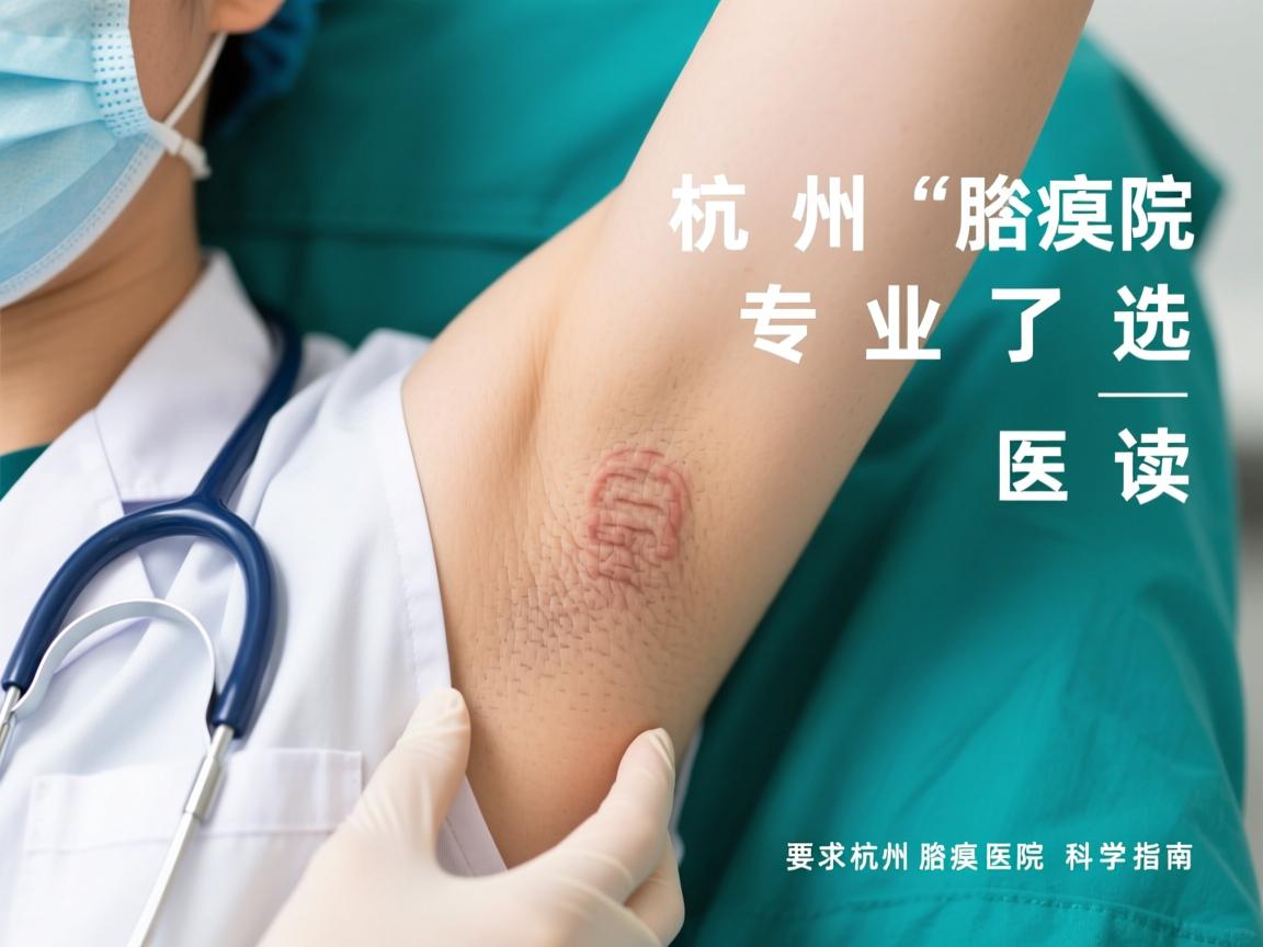 杭州腋臭医院专业解读，选择杭州腋臭医院的科学指南