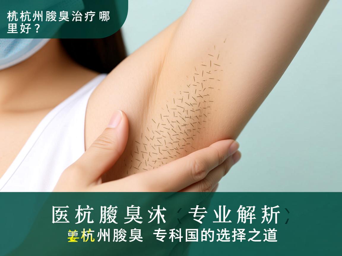 杭州腋臭治疗哪里好？专业解析杭州腋臭专科的选择之道