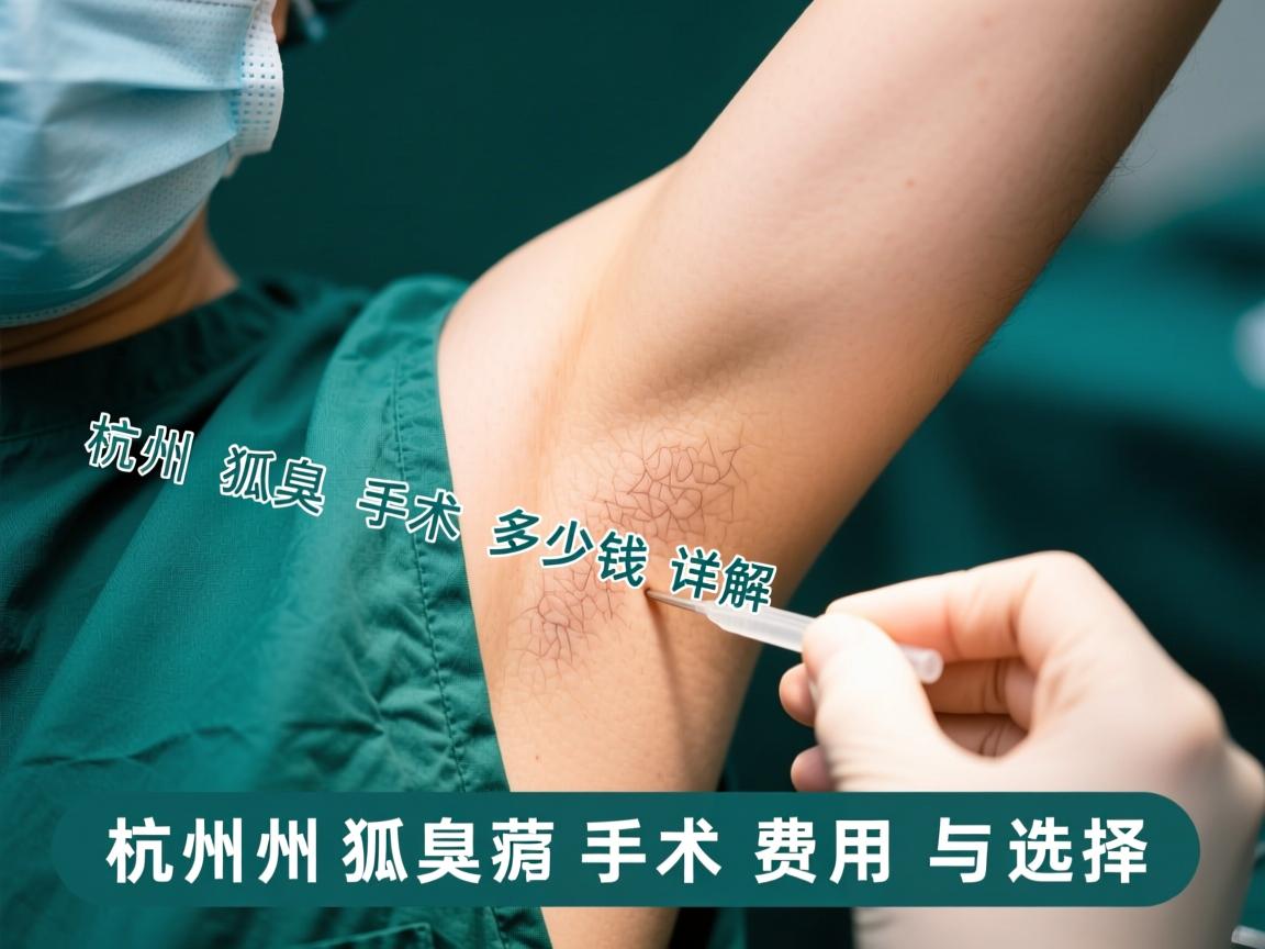 杭州狐臭手术多少钱,详解杭州狐臭手术费用与选择 杭州狐臭手术多少钱,详解杭州狐臭手术费用与选择