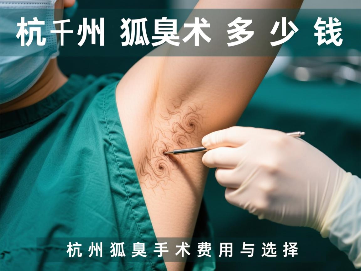 杭州狐臭手术多少钱,详解杭州狐臭手术费用与选择 杭州狐臭手术多少钱,详解杭州狐臭手术费用与选择