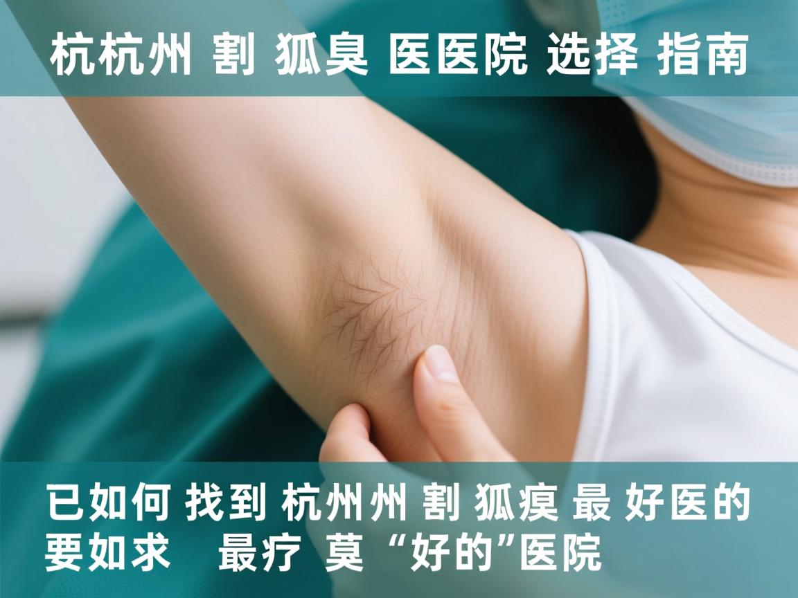 杭州割狐臭医院选择指南,如何找到杭州割狐臭最好的医院 杭州割狐臭医院选择指南,如何找到杭州割狐臭最好的医院