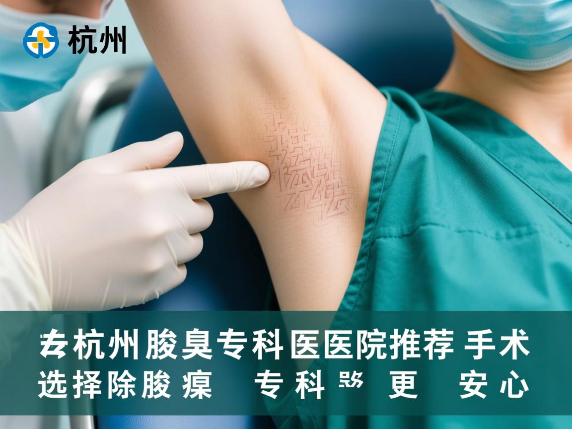 杭州腋臭专科医院推荐，专业祛除腋臭手术，选择腋臭专科更安心
