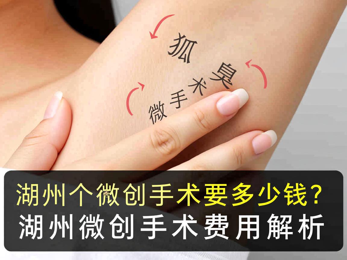 在湖州做个狐臭微创手术要多少钱？湖州狐臭微创手术费用解析