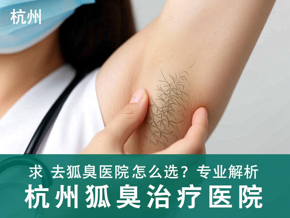 杭州去狐臭医院怎么选？专业解析杭州狐臭治疗医院