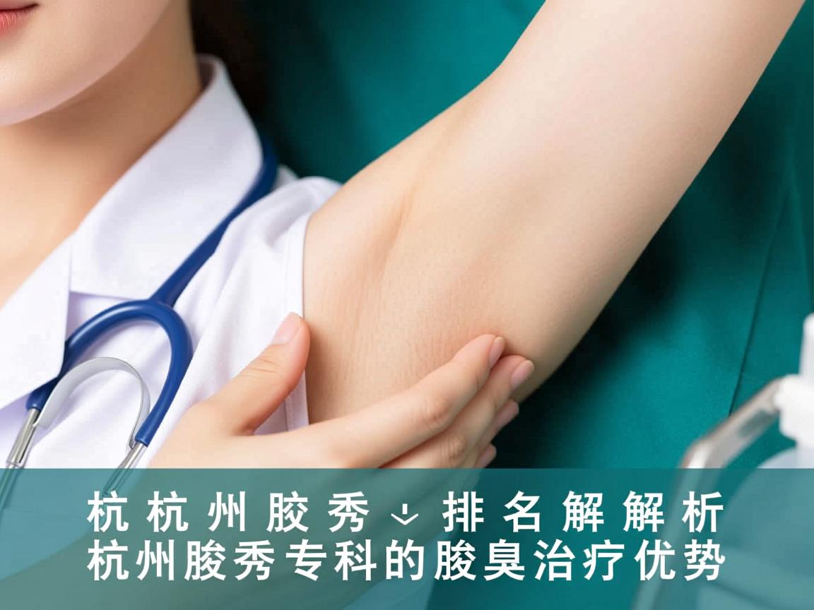 杭州腋秀排名解析，杭州腋秀专科的腋臭治疗优势