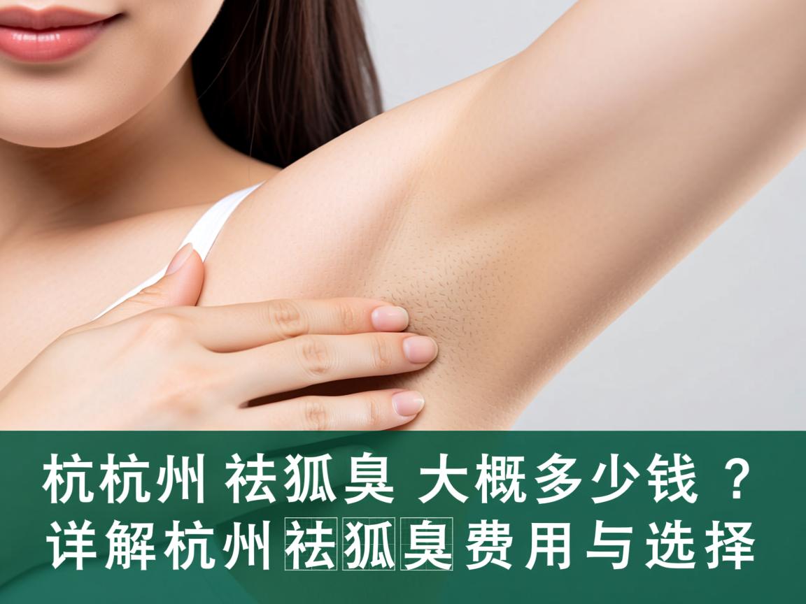 杭州祛狐臭大概多少钱？详解杭州祛狐臭费用与选择