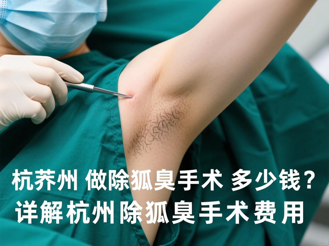 杭州做除狐臭手术多少钱？详解杭州除狐臭手术费用