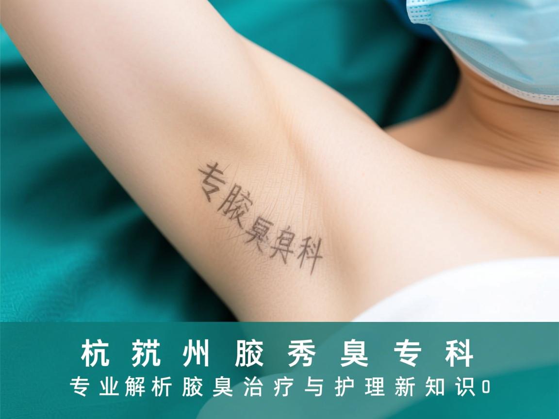 杭州腋秀腋臭专科，专业解析腋臭治疗与护理新知识