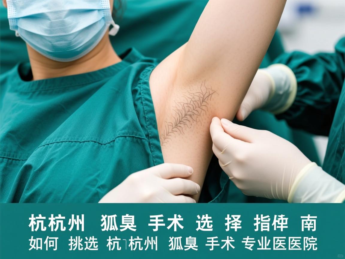 杭州狐臭手术选择指南，如何挑选杭州狐臭手术专业医院