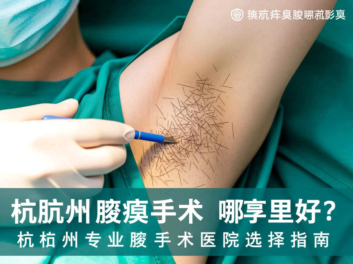 杭州腋臭手术哪里好？杭州专业腋臭手术医院选择指南