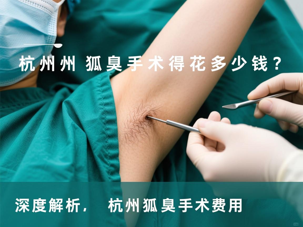 杭州狐臭手术得花多少钱？深度解析杭州狐臭手术费用