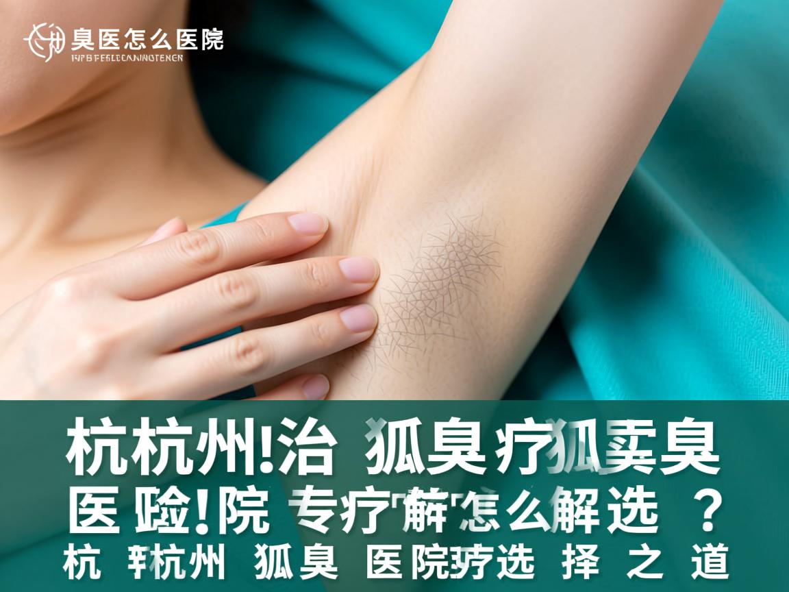 杭州治疗狐臭医院怎么选？专业解析杭州狐臭医院的选择之道