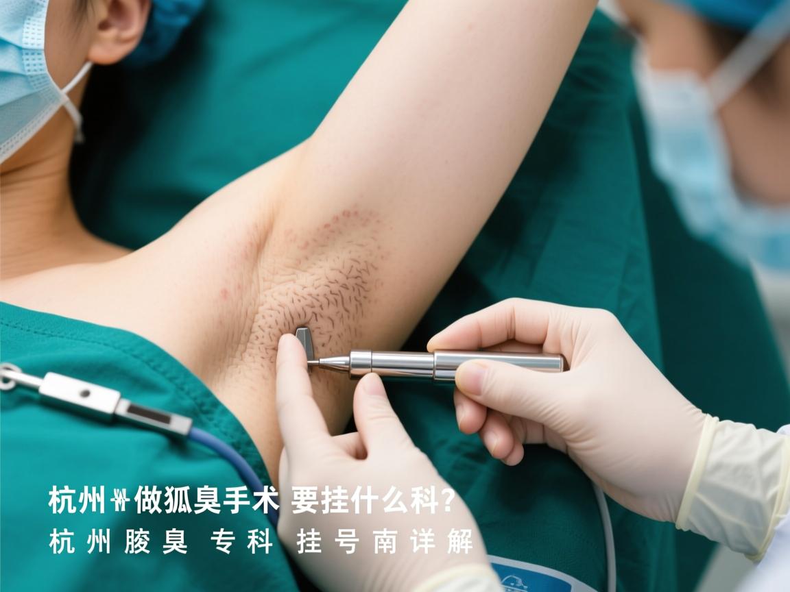 杭州做狐臭手术要挂什么科?杭州腋臭专科挂号指南详解 杭州做狐臭手术要挂什么科?杭州腋臭专科挂号指南详解