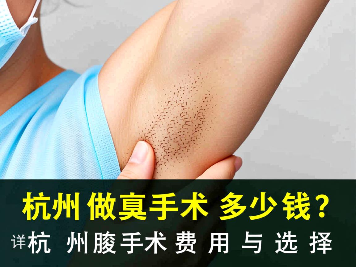 杭州做腋臭手术多少钱?详解杭州腋臭手术费用与选择 杭州做腋臭手术多少钱?详解杭州腋臭手术费用与选择