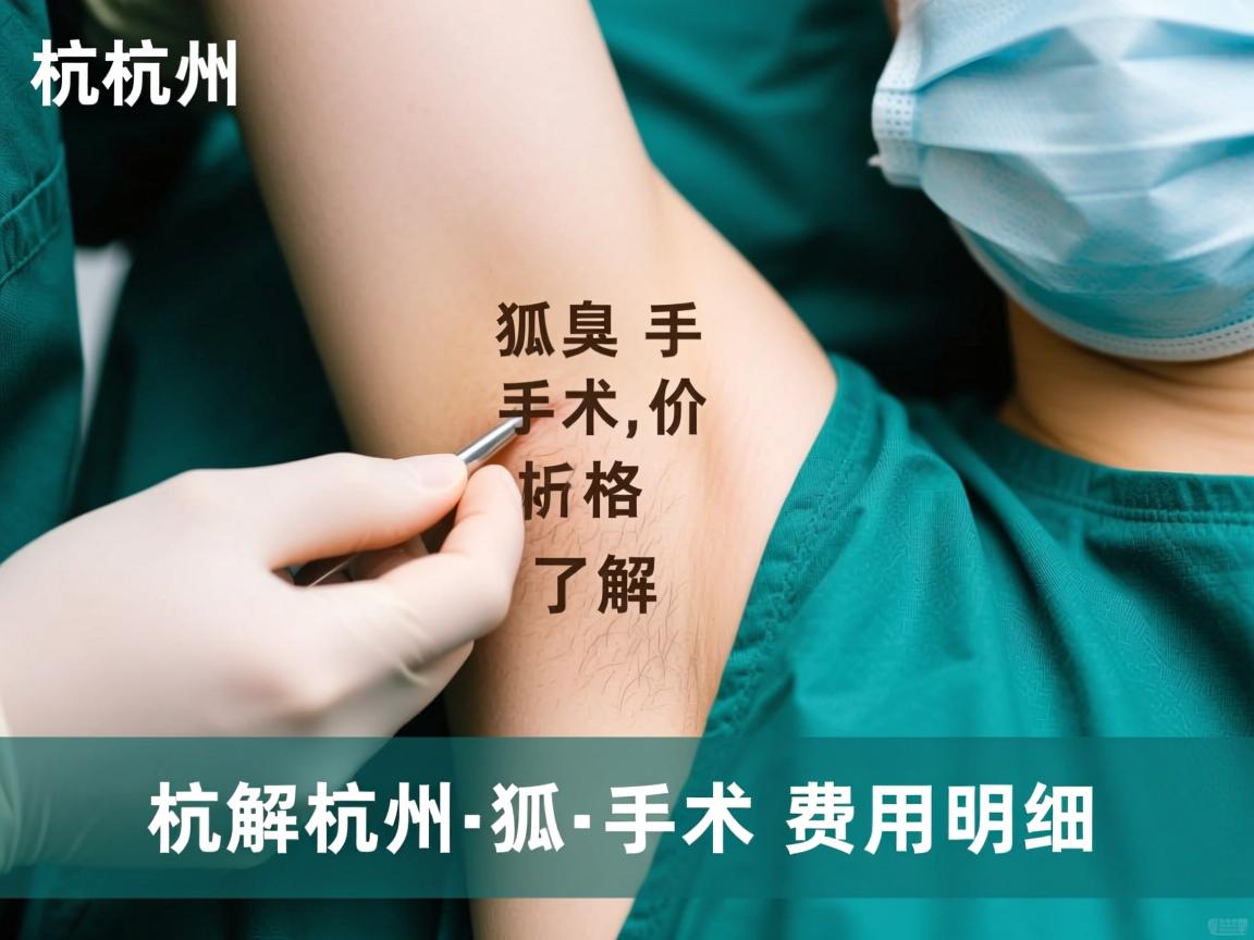杭州狐臭手术价格解析,了解杭州狐臭手术费用明细 杭州狐臭手术价格解析,了解杭州狐臭手术费用明细