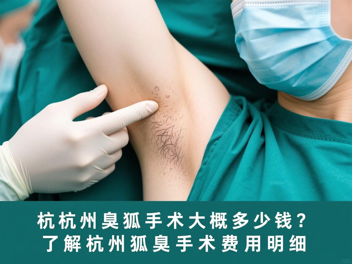 杭州狐臭手术大概多少钱？了解杭州狐臭手术费用明细