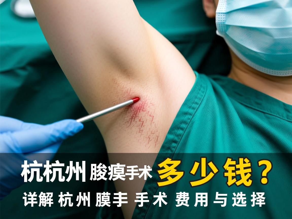 杭州腋臭手术多少钱？详解杭州腋臭手术费用与选择