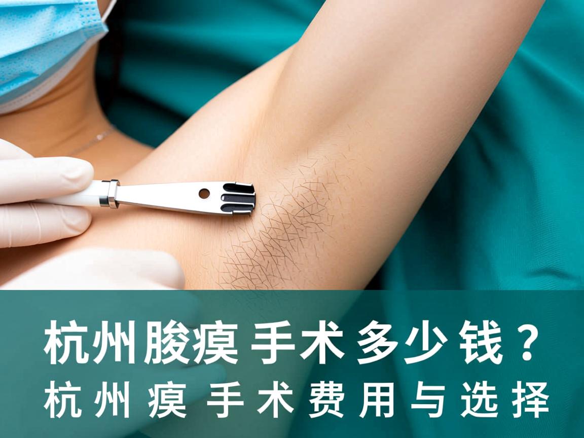 杭州腋臭手术多少钱？详解杭州腋臭手术费用与选择