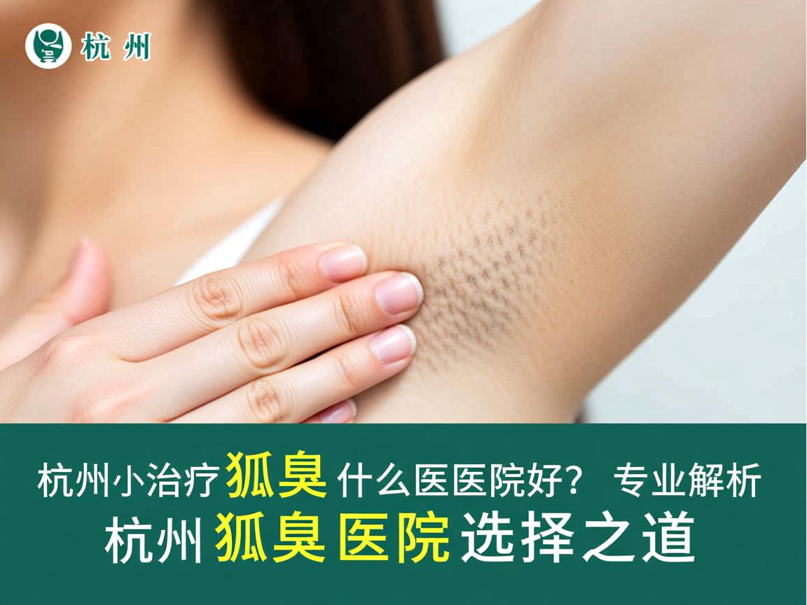 杭州治疗狐臭什么医院好？专业解析杭州狐臭医院选择之道