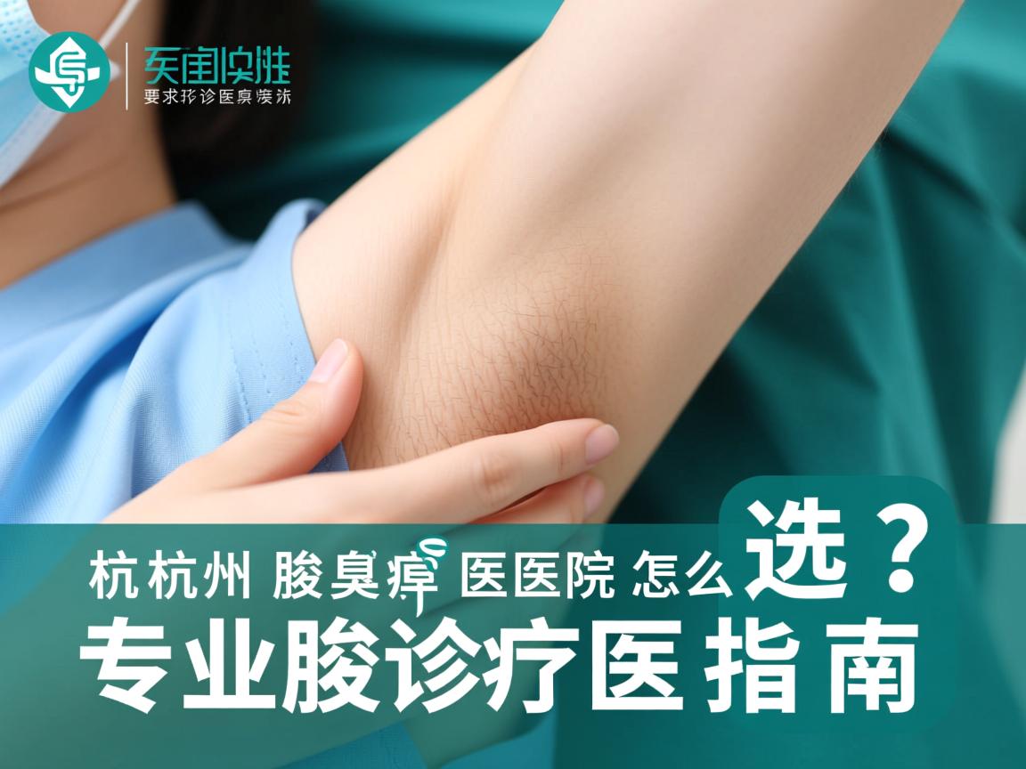 杭州腋臭医院怎么选？专业腋臭诊疗医院指南