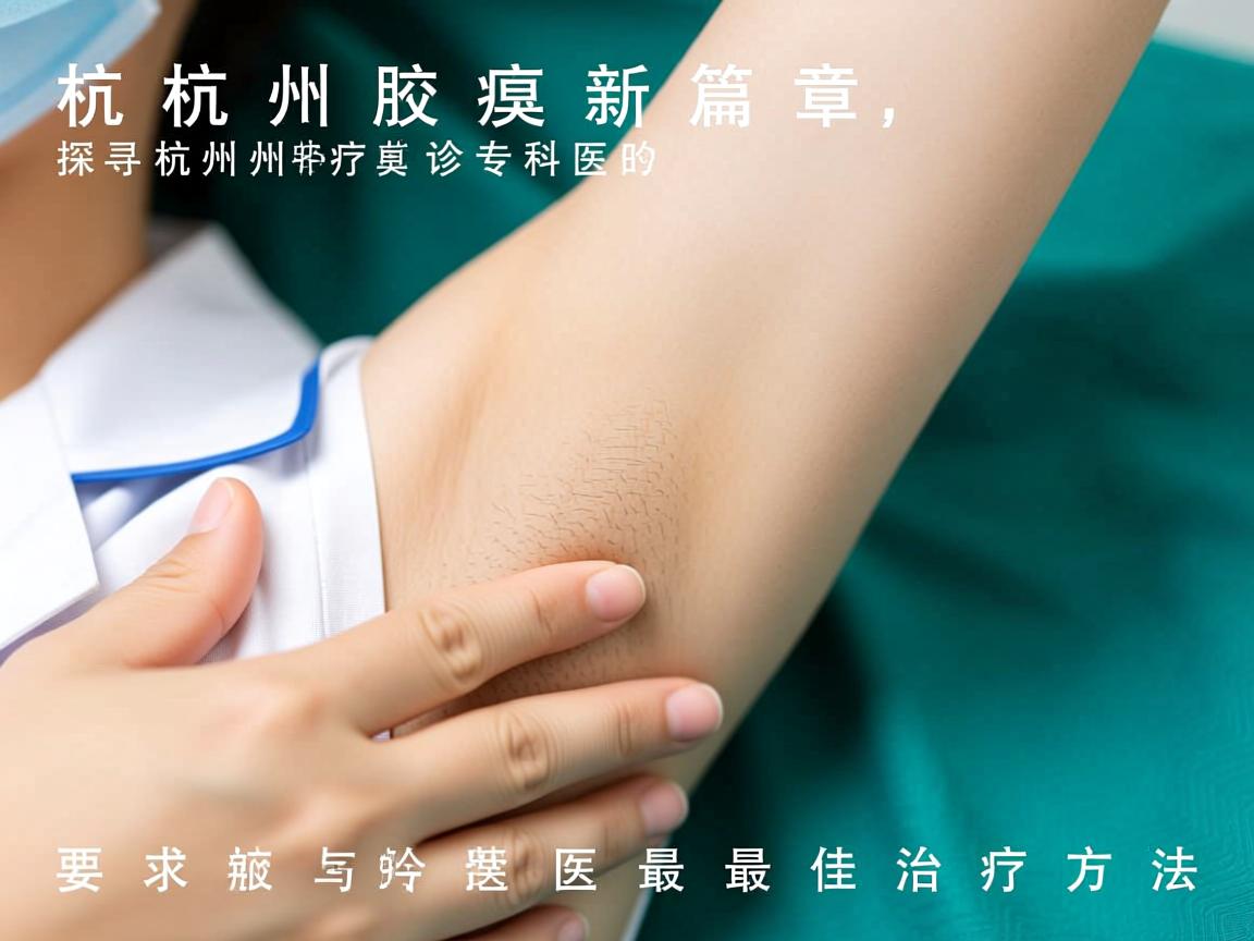 杭州腋臭诊疗新篇章，探寻杭州腋臭专科的最佳治疗方法