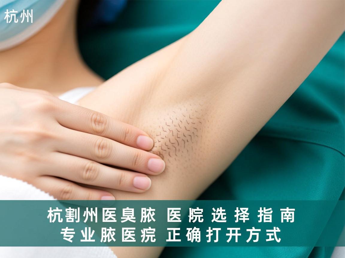 杭州割腋臭医院选择指南,专业腋臭医院的正确打开方式 杭州割腋臭医院选择指南,专业腋臭医院的正确打开方式