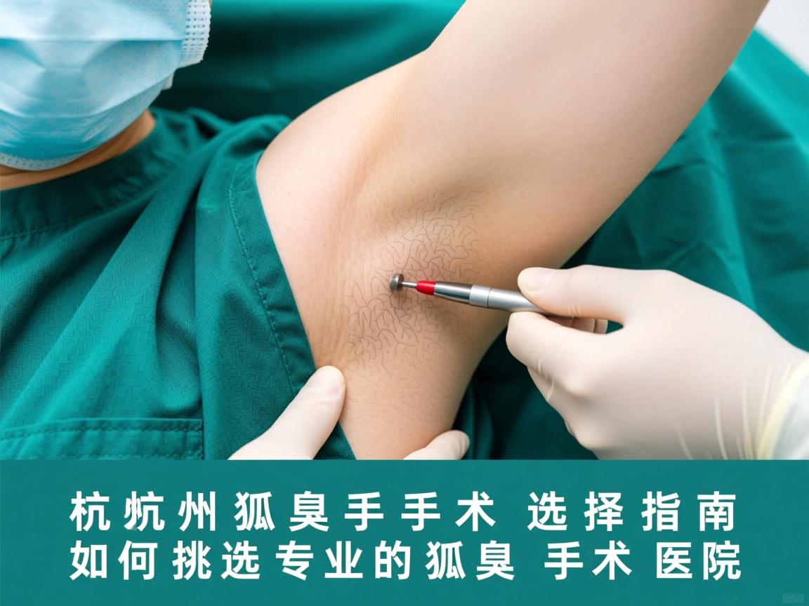 杭州狐臭手术选择指南，如何挑选专业的狐臭手术医院