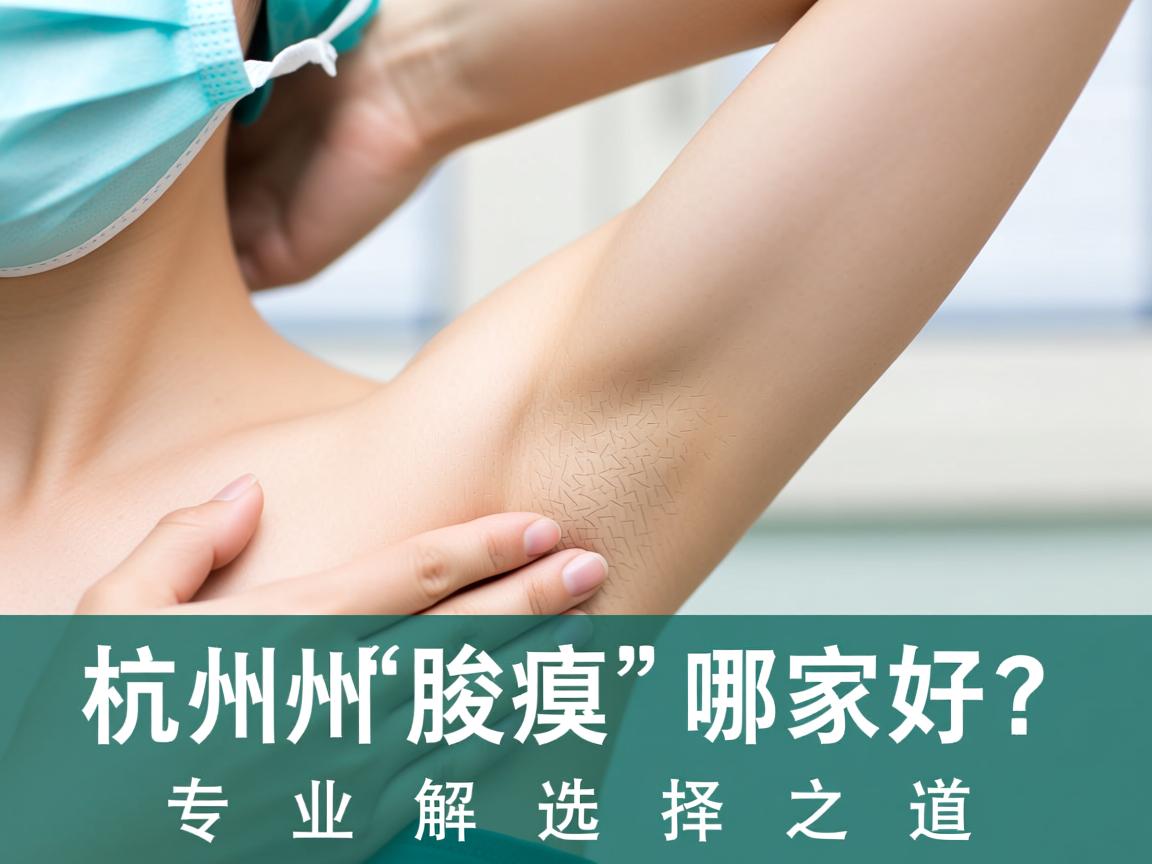 杭州腋臭医院哪家好？专业解析杭州腋臭医院的选择之道