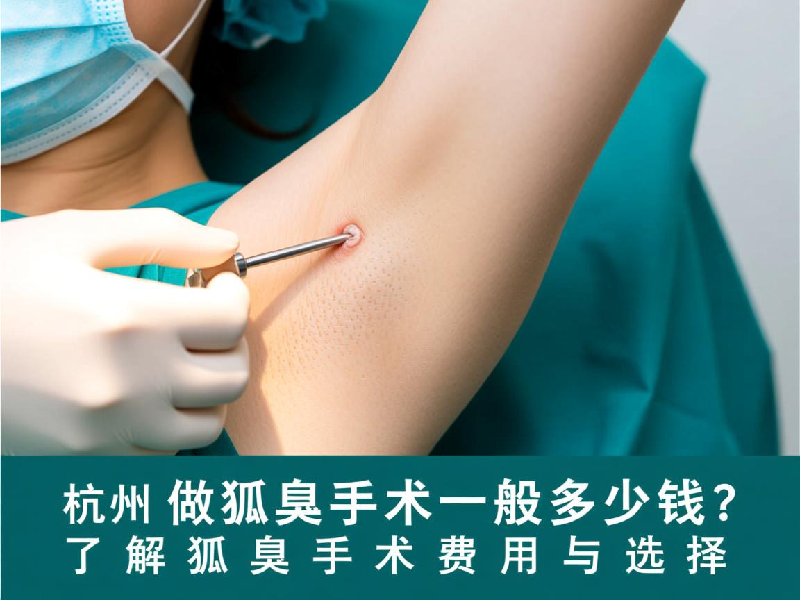 杭州做狐臭手术一般多少钱？了解狐臭手术费用与选择