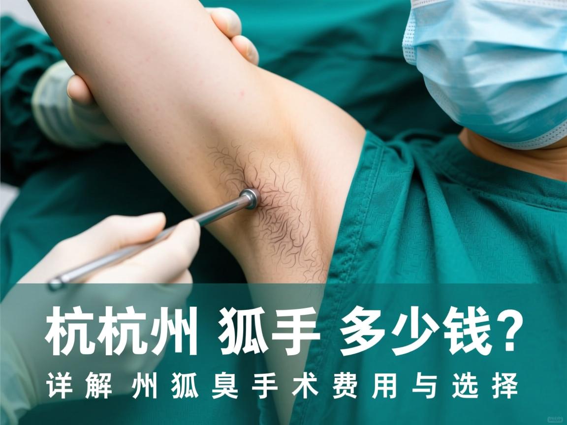 杭州狐臭手术多少钱？详解杭州狐臭手术费用与选择