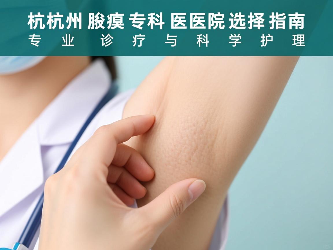 杭州腋臭专科医院选择指南，专业诊疗与科学护理