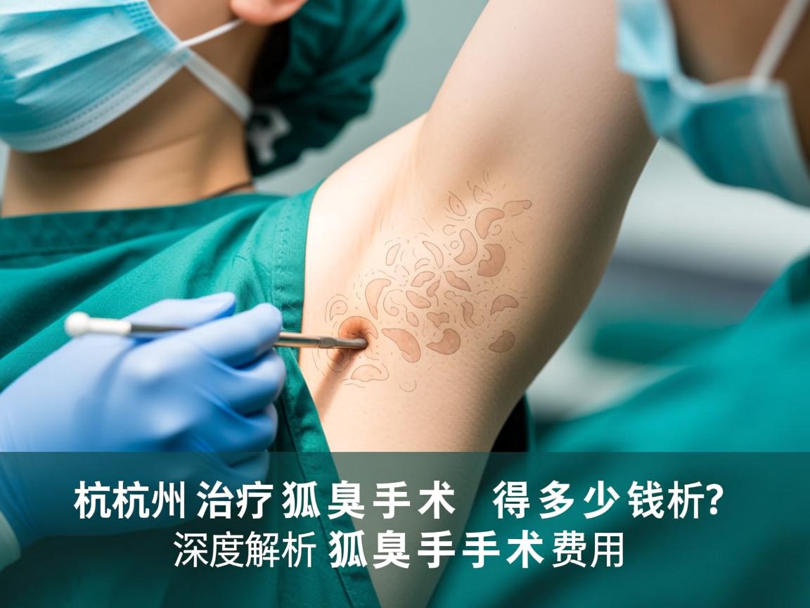 杭州治疗狐臭手术得多少钱？深度解析杭州狐臭手术费用
