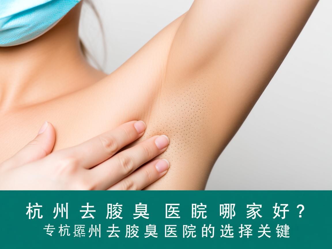 杭州去腋臭医院哪家好？专业解析杭州去腋臭医院的选择关键