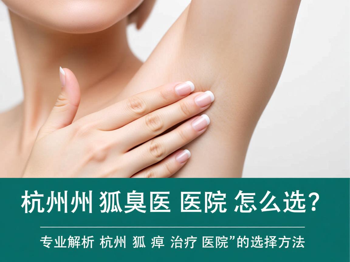 杭州狐臭医院怎么选？专业解析杭州狐臭治疗医院的选择方法