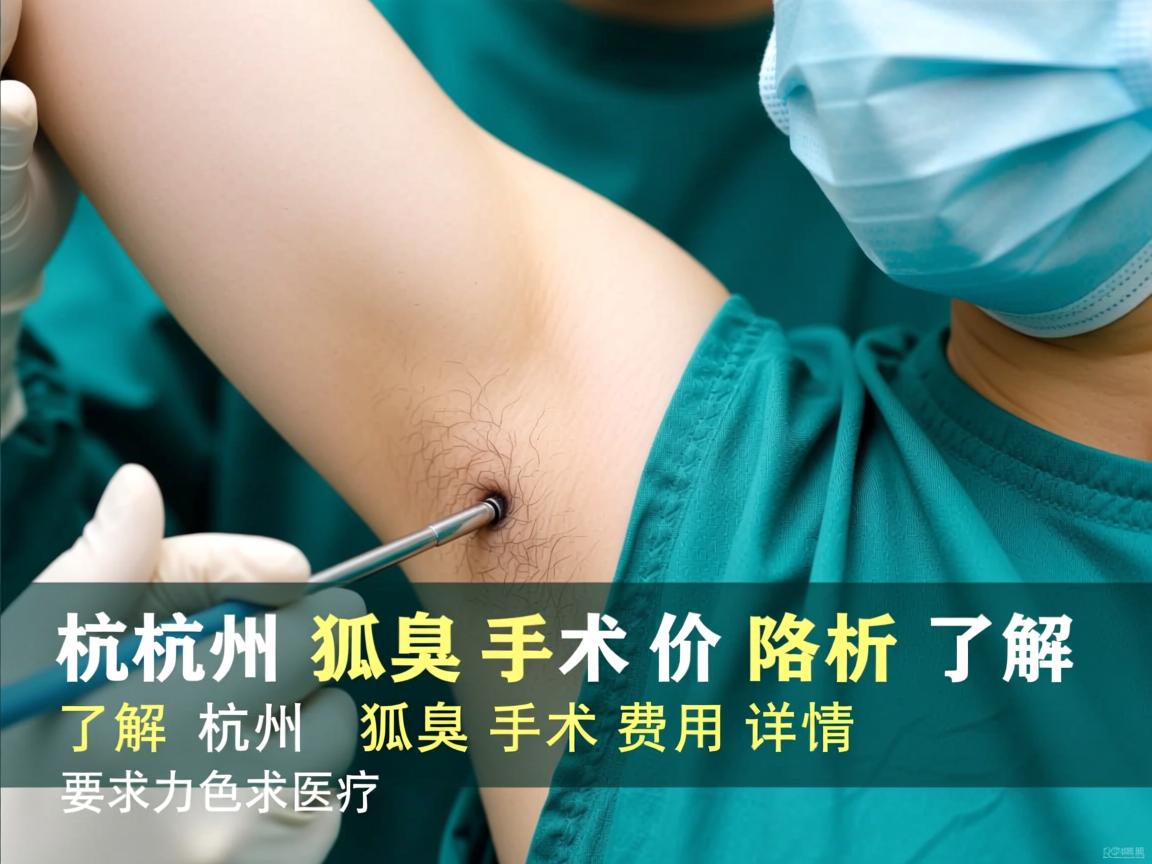 杭州狐臭手术价格解析,了解杭州狐臭手术费用详情 杭州狐臭手术价格解析,了解杭州狐臭手术费用详情