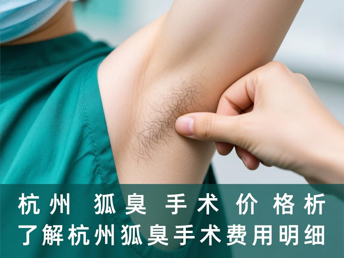 杭州狐臭手术价格解析，了解杭州狐臭手术费用明细