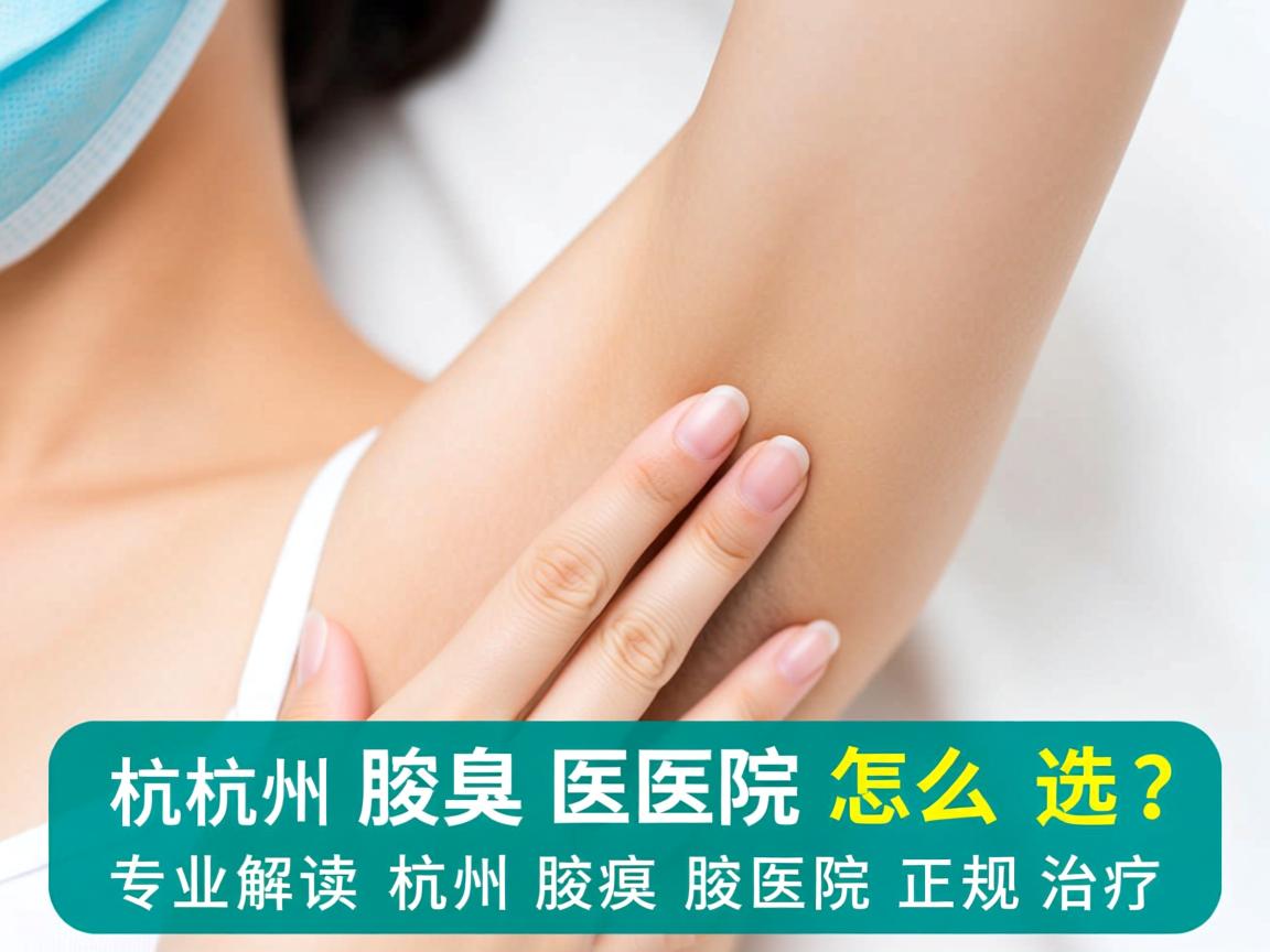 杭州腋臭医院怎么选？专业解读杭州腋臭医院正规治疗