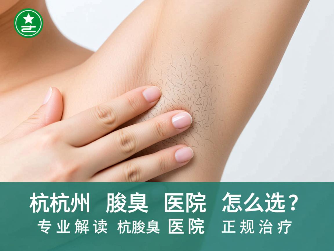 杭州腋臭医院怎么选？专业解读杭州腋臭医院正规治疗