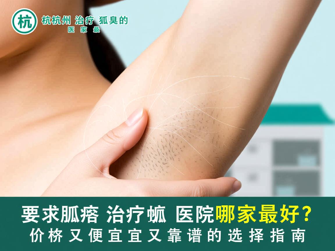 杭州治疗狐臭的医院哪家最好？杭州狐臭治疗价格便宜又靠谱的选择指南