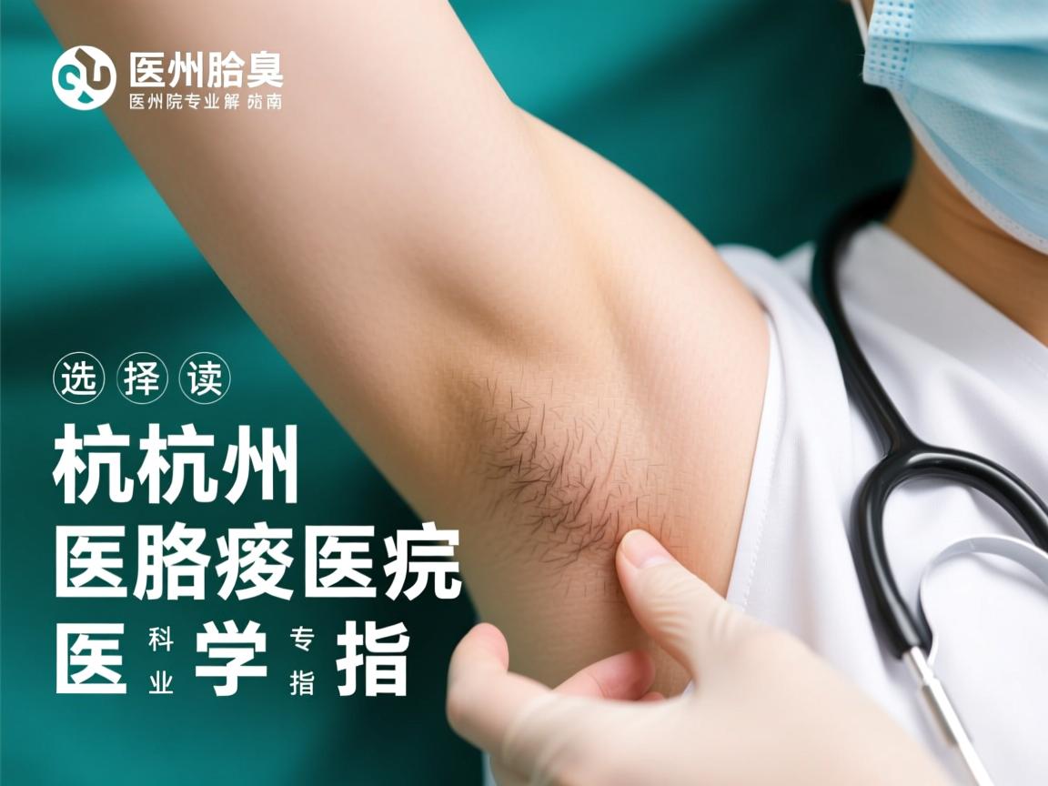 杭州腋臭医院专业解读，选择杭州腋臭医院的科学指南