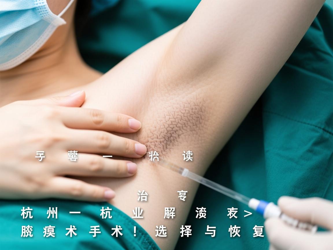 杭州腋臭手术治疗，专业解读杭州腋臭手术的选择与恢复