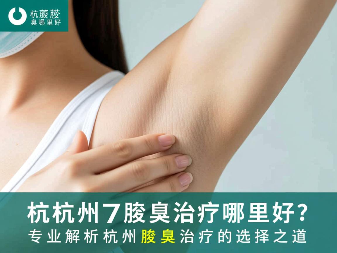 杭州腋臭治疗哪里好？专业解析杭州腋臭治疗的选择之道