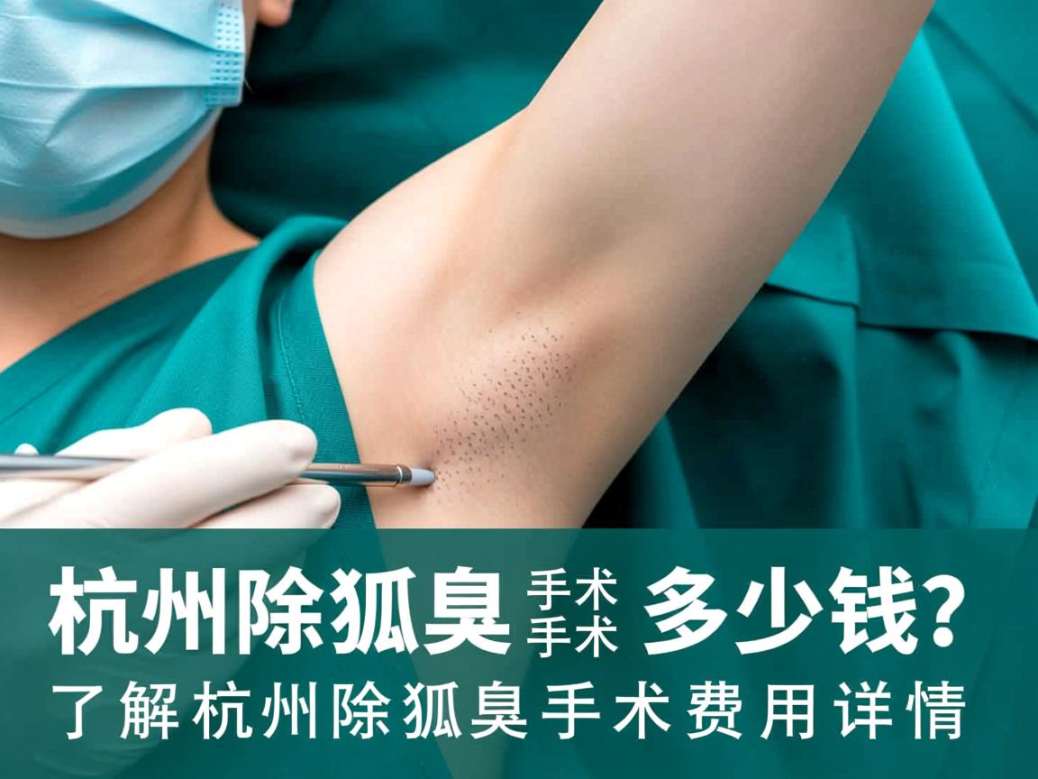 杭州除狐臭手术多少钱？了解杭州除狐臭手术费用详情