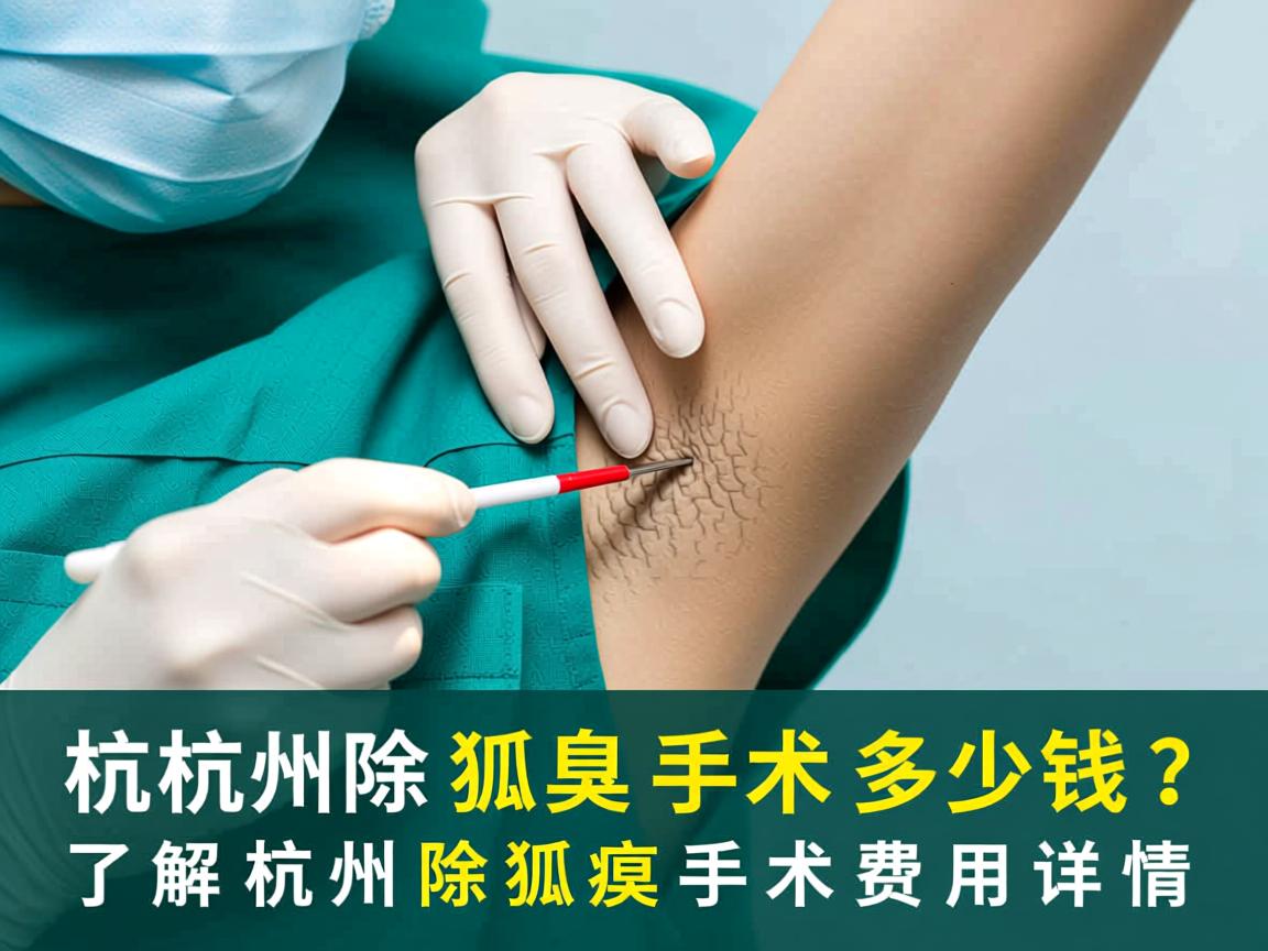 杭州除狐臭手术多少钱？了解杭州除狐臭手术费用详情