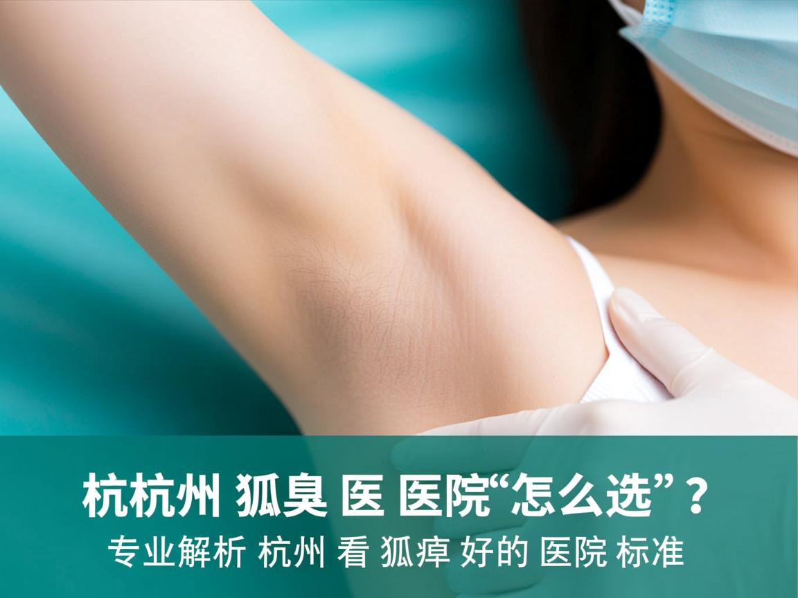 杭州狐臭医院怎么选？专业解析杭州看狐臭好的医院标准