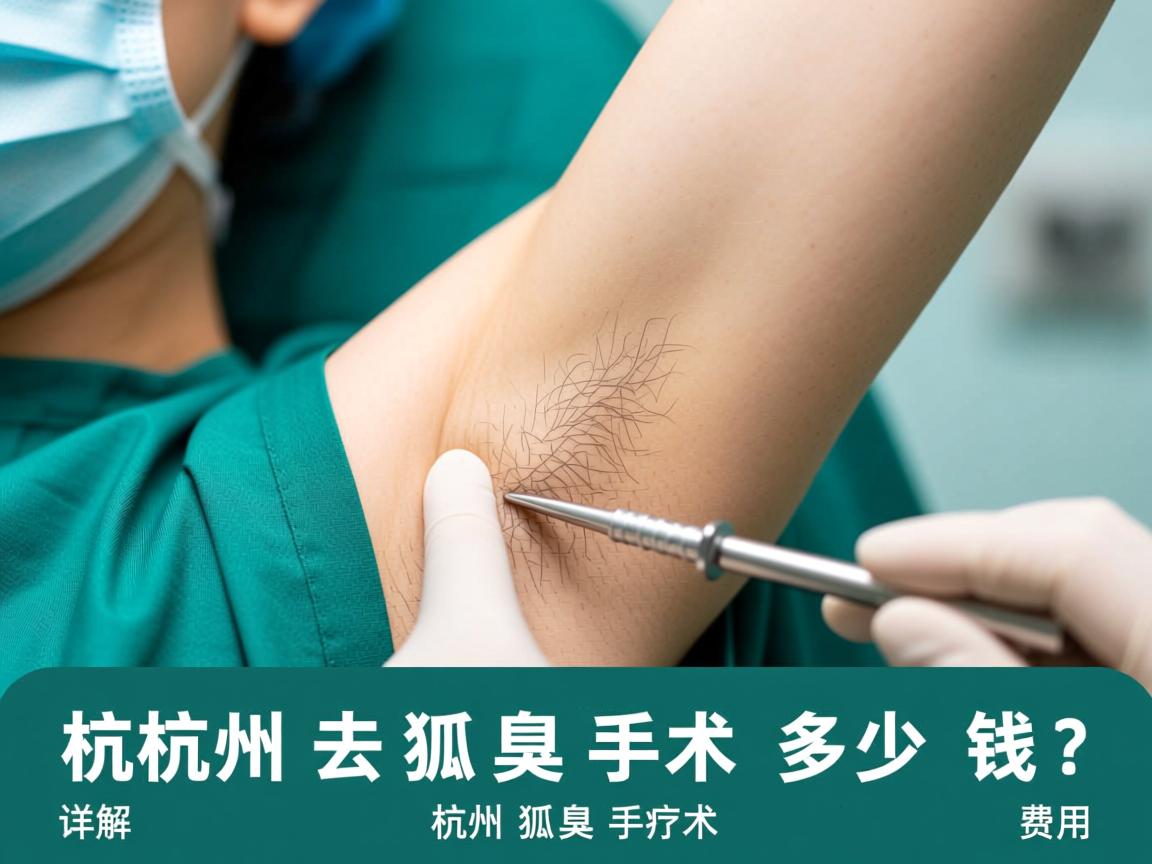 杭州去狐臭手术多少钱？详解杭州狐臭手术费用