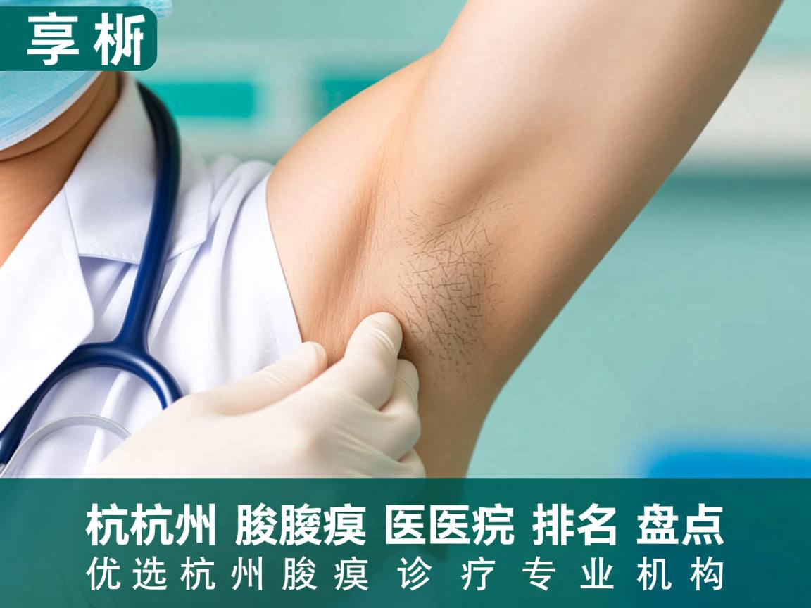 杭州腋臭医院排名盘点，优选杭州腋臭诊疗专业机构