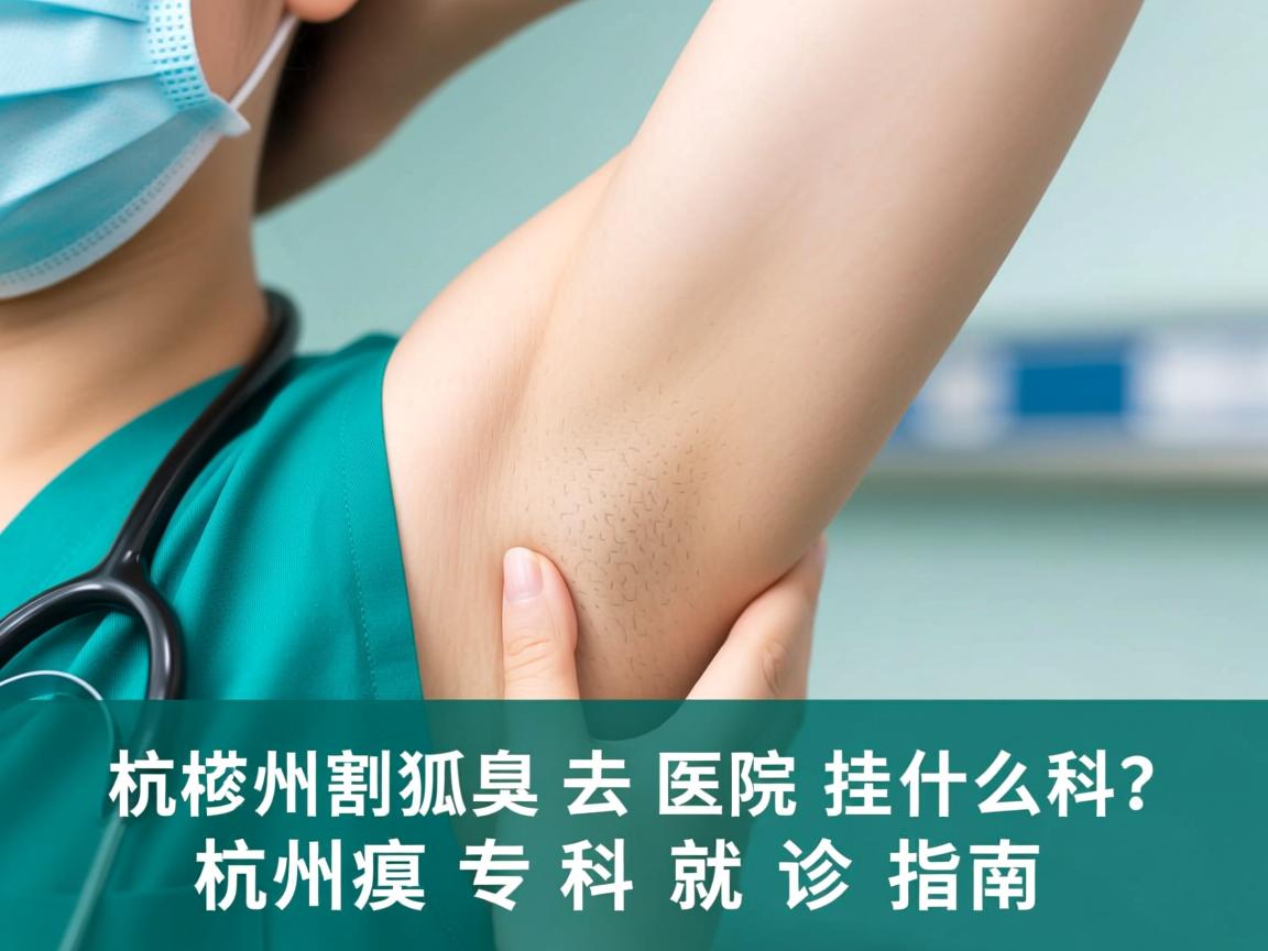 杭州割狐臭去医院挂什么科？杭州腋臭专科就诊指南
