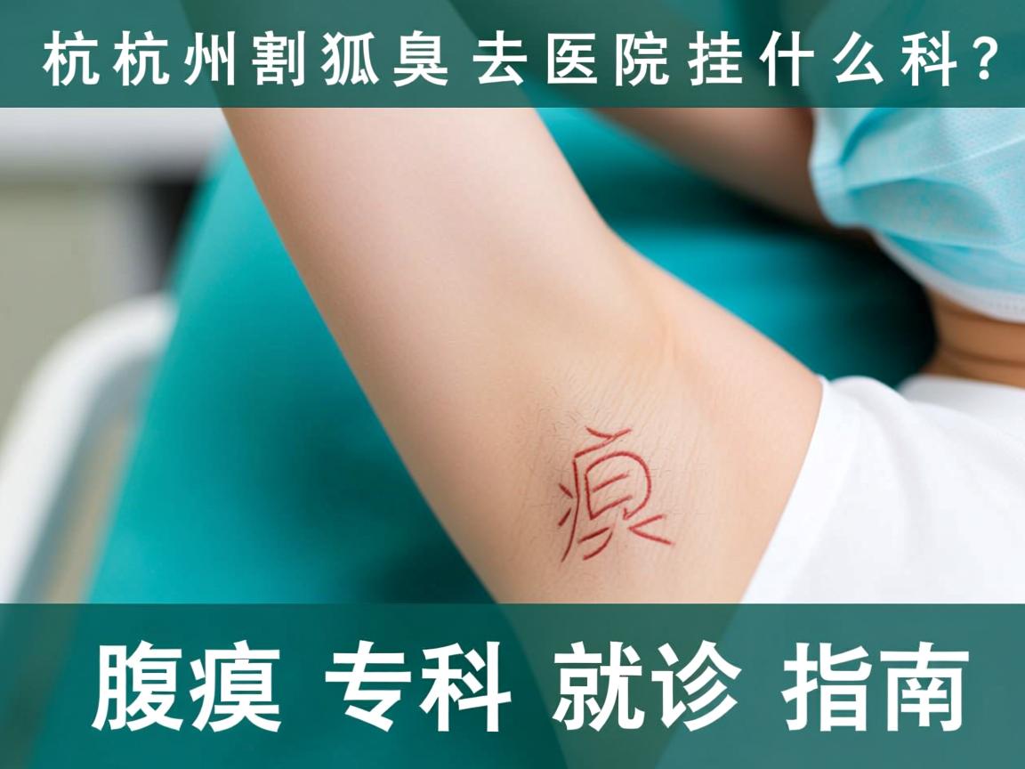 杭州割狐臭去医院挂什么科？杭州腋臭专科就诊指南
